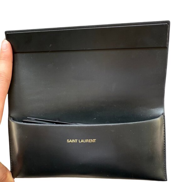 Saint Laurent SL 461 Betty Black Rectangular Sunglasses - Picture 10 of 10